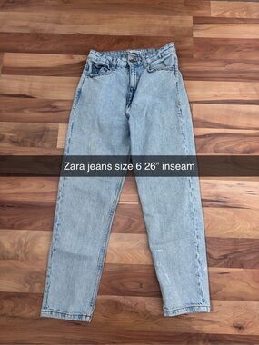 Zara Light Blue Wash High-Rise Women's Jeans